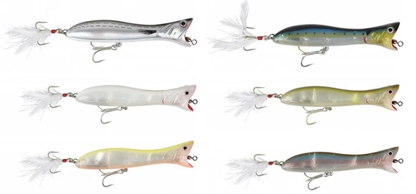 Savage gear Panıc Popper 13.5cm 38g Sahte Balık  01-Dirty Silver Mullet ürün görseli 1