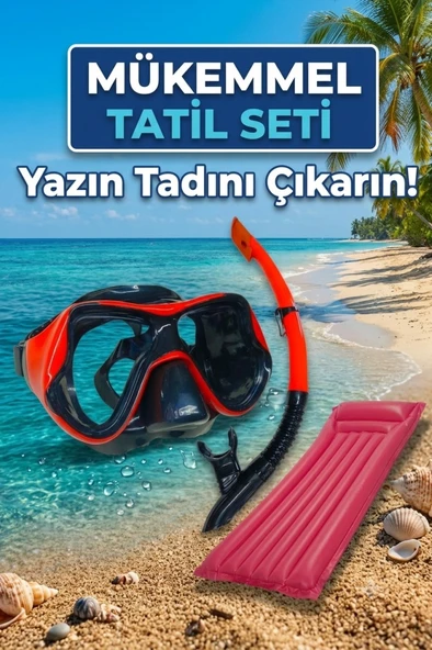 Dalış Maskesi ve Deniz Yatağı Tatil Seti ürün görseli 1