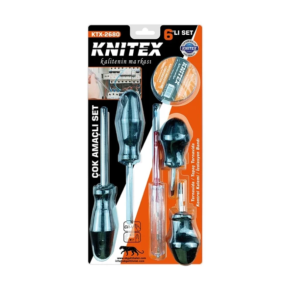 6pcs Tornavida - Çok Amaçlı Set Tornavida - Topaç Tornavida - Kontrol Kalem - Elektrik Bant ürün görseli 1