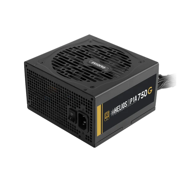GAMDIAS HELIOS P1A-750G, 750W, 80+ Gold, Aktif PFC, GAMING, ATX, Power Supply (PSU) ürün görseli 1
