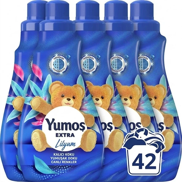 ŞeyliŞeyler - Yumoş Ekstra Konsantre Çamaşır Yumuşatıcısı Lilyum 1008 ml (42 Yıkama) 5 Adet ürün görseli 1
