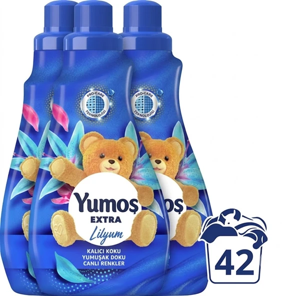 ŞeyliŞeyler - Yumoş Ekstra Konsantre Çamaşır Yumuşatıcısı Lilyum 1008 ml (42 Yıkama) 3 Adet ürün görseli 1