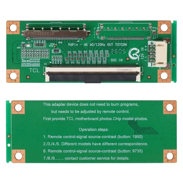 Weko 96 Pin In - 120 Pin Out Samsung 4K Flexi Çevirici Kartı ürün görseli 1