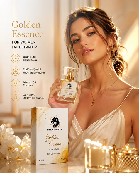 Golden Essence Kadın Parfümü 50 ml Eau de Parfum - Resim 2