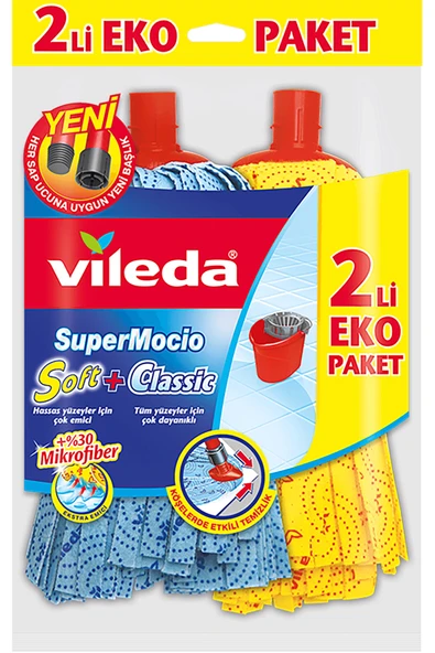 Vileda Supermocio 2\\\'li Eko Paket ürün görseli 1