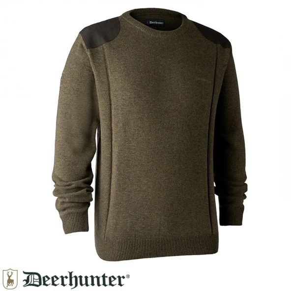 DEERHUNTER Sheffield Knit Yeşil Kazak 2XL ürün görseli 1