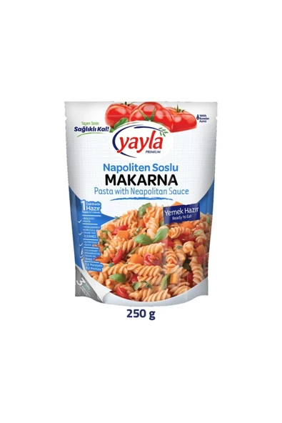 Yayla Premium Napoliten Soslu Hazır Makarna 250 gr ürün görseli 1