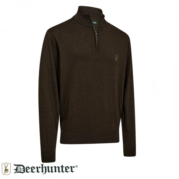 DEERHUNTER Harrington Fermuarlı  Kazak - L ürün görseli 1