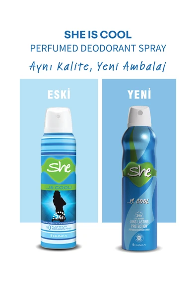 She Is Cool Deodorant 150ml - Resim 3