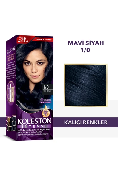 Wella Koleston Intense 1/0 Mavi Siyah Saç Boyası ürün görseli 1