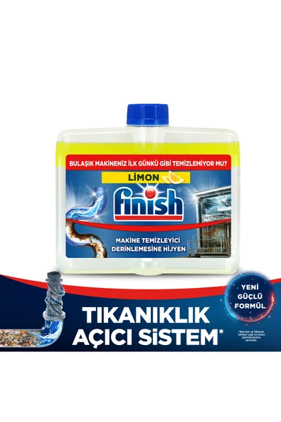 Finish Bulaşık Makinesi Temizleyici Sıvı Limon 250 ml ürün görseli 1