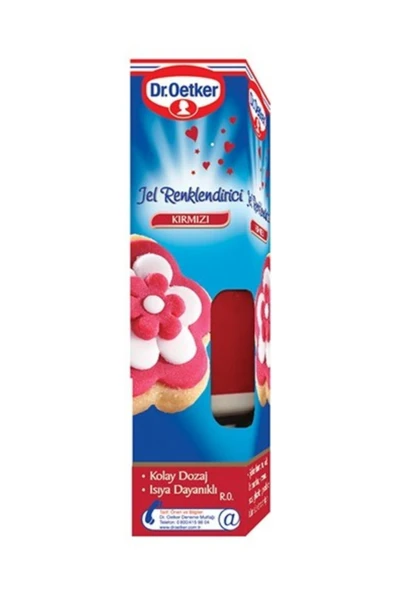 Dr. Oetker Kırmızı Renklendirici Jel 10 gr ürün görseli 1