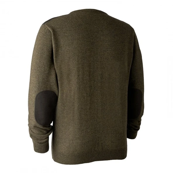 DEERHUNTER Sheffield Knit Yeşil Kazak 2XL - Resim 3