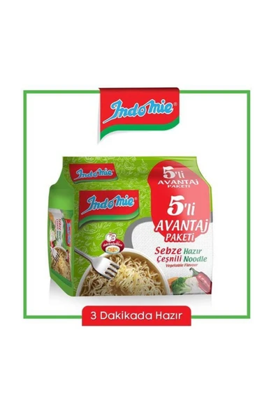 İndomie Indomıe 5'li Paket Sebzeli Noodle ürün görseli 1
