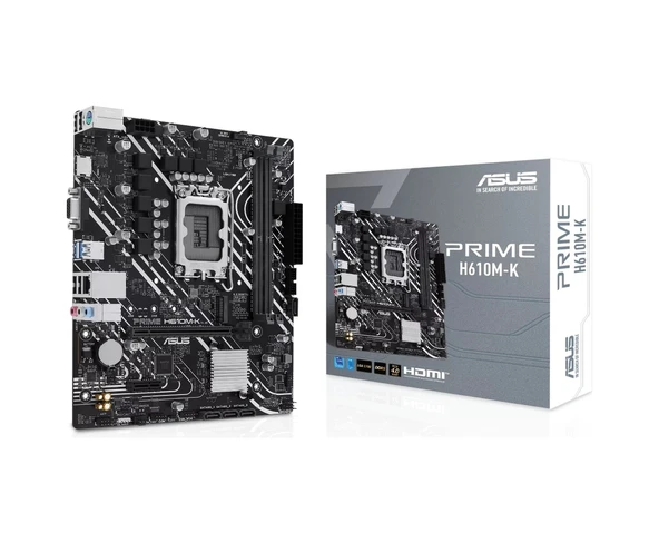 Asus Prime H610M-K Intel H610 5600 MHz DDR5 Soket 1700 mATX Anakart ürün görseli 1