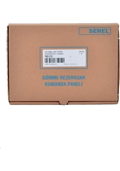 E.C.A Serel Gömme Rezervuar Kumanda Paneli P400180 Krom Mat, Buton, P40-0180 Parmak Izi ürün görseli 1