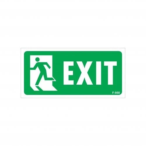 Exit Sol Uyarı Levhası 17,5x25 KOD:950 ürün görseli 1