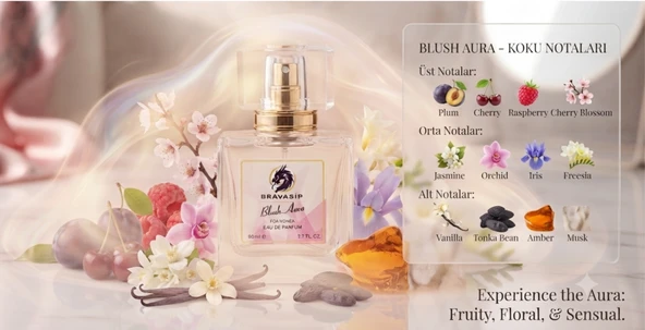 Blush Aura Premium Kadın Parfüm 50 ML EDP - Resim 5