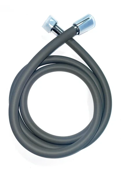 E.C.A. E.C.A Ar Musluk Banyo Batarya Duş Spiral Fleks Hortum 150CM Silikon Kauçuk Hortum Gri TRM0577 ürün görseli 1