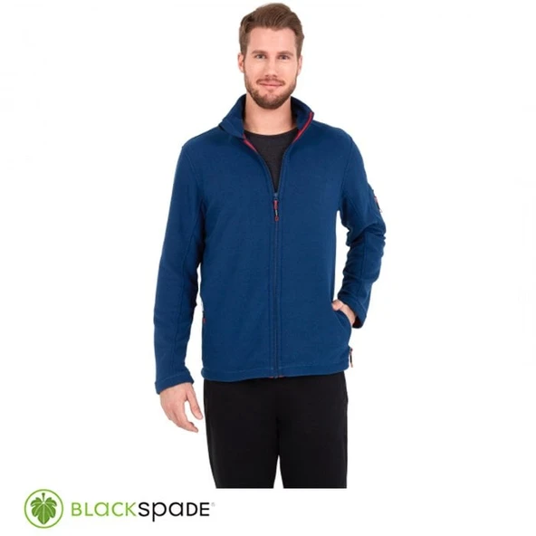BLACKSPADE Önden Fermuarlı Polar Mont Lacivert ürün görseli 1