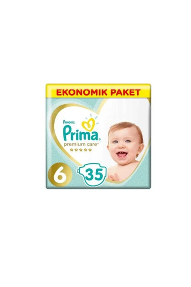 Prima Premium Care Bebek Bezi 6 Beden 13 Kg Ekonomik Paket 35 Adet ürün görseli 1