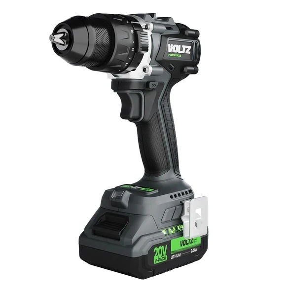 Voltz VZDR-20I Kömürsüz Şarjlı Darbeli Matkap 20 Volt 2 X 2 Ah ürün görseli 1