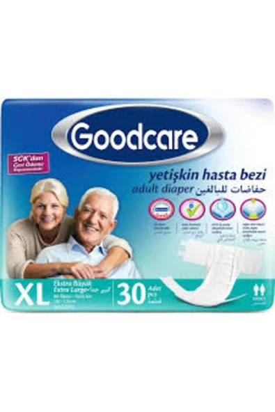 Goodcare Yetişkin Bezi Bel Bantlı Tekstil Yüzey XL - Ekstra Large - Extra Large 30 Adet Tekli Pk ürün görseli 1