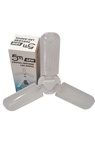 5M LED 48W KRİSTAL PERVANE LED AMPÜL (BEYAZ IŞIK)6500K/4320 LÜMEN ürün görseli 1