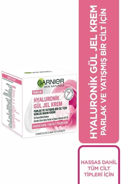 Garnier Hyaluronik Gül Jel-krem - Parlak Ve Yatışmış Bir Cilt Için Günlük Bakım Kremi ürün görseli 1