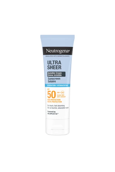 Neutrogena Ultra Sheer Hydrating Cream SPF50 Yüz Güneş Kremi, 50 ml ürün görseli 1