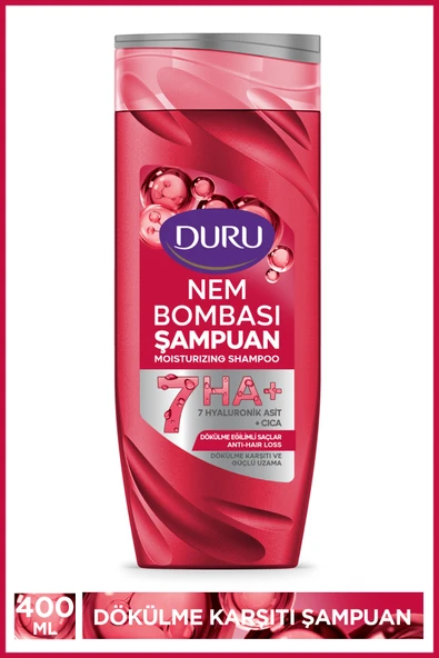 Duru Nem Bombası Dökülme Eğilimli Saçlar İçin Dökülme Karşıtı Şampuan 400 Ml ürün görseli 1