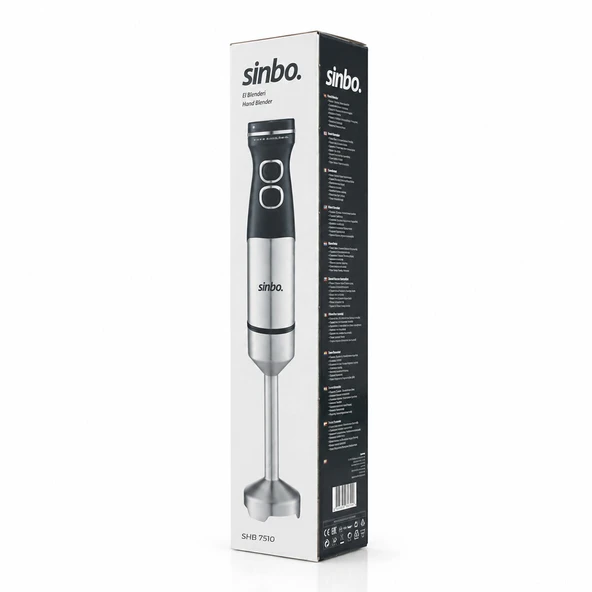 Sinbo Çubuk El Blender Seti - Çelik Uçlu - Güçlü Performans ürün görseli 1