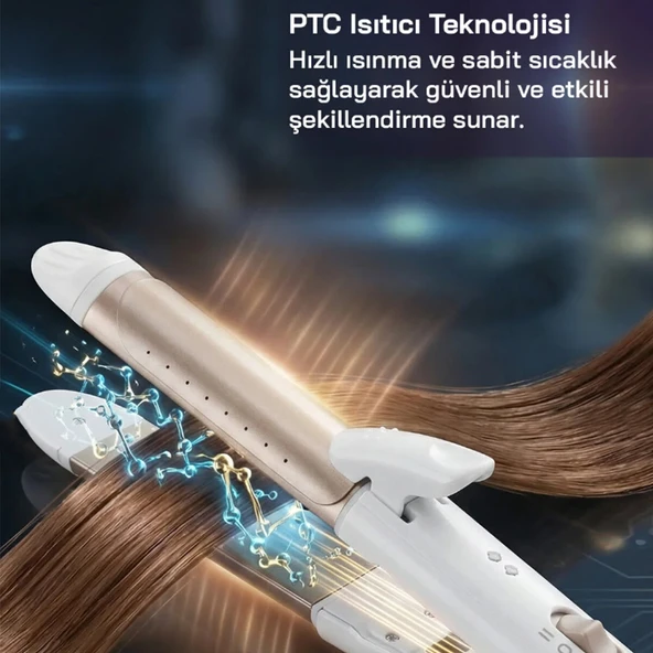 Sinbo Saç Düzleştirici ve Maşa - Seramik Kaplama - 180°C Sıcaklık ürün görseli 1