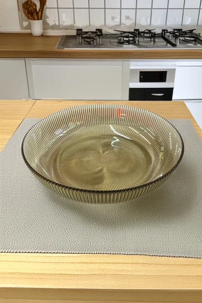 Sigma Home Füme Cam Salata Kasesi 25cm ürün görseli 1
