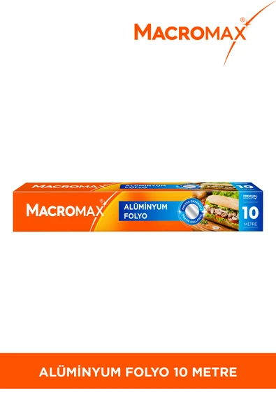 MACRO MAX Alüminyum Folyo 10 Metre, Ekstra Dayanıklı, Isıyı Koruyan Ve Eşit Dağıtan Yapı ürün görseli 1