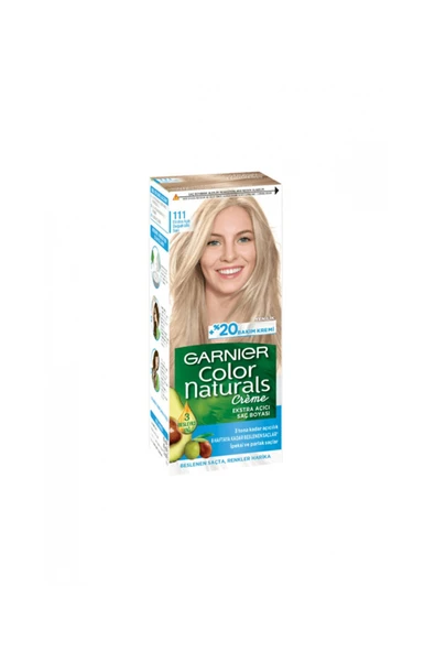 Garnier Color Naturals 111 Ekstra Açık Doğal Küllü Sarı ürün görseli 1
