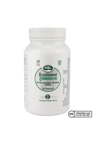 NBL Glukozamin Kondroitin MSM 60 Tablet - Glukozamin, Kondroitin Sülfat ve MSM İçeren Takviye Edici Gıda ürün görseli 1