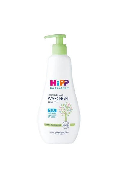 Hipp Babysanft Saç ve Vücut Banyo Jeli & Yenidoğan Şampuanı 400 ML ürün görseli 1