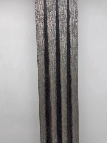 NİVEMESHOME  ÇAĞLA V-5303 TOPRAK  1/3 PİLELİ FON PERDE ürün görseli 1