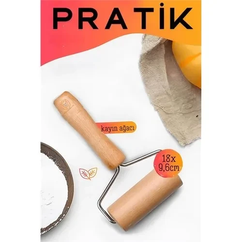 Pratik Merdane Ahşap Ergonımik Oklava ürün görseli 1