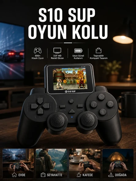 S10 Sup 520 Oyunlu Gamepad TV Uyumlu Gamepad ürün görseli 1