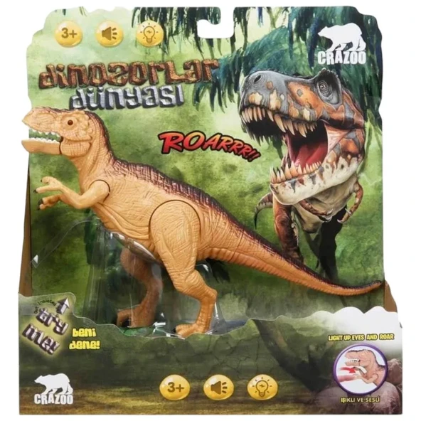 Tyrannosaurus Rex Dinozor Işıklı Sesli ürün görseli 1