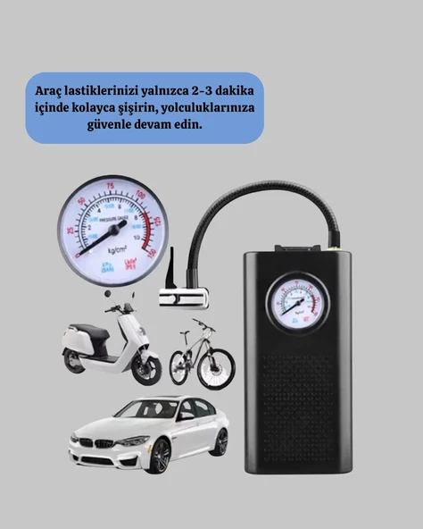 Elektrikli Lastik Pompası - Resim 2