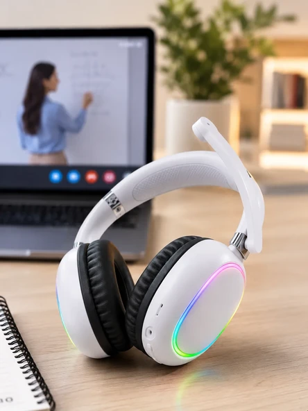 RGB BEYAZ KULAKLIK MAX-17 - Resim 3