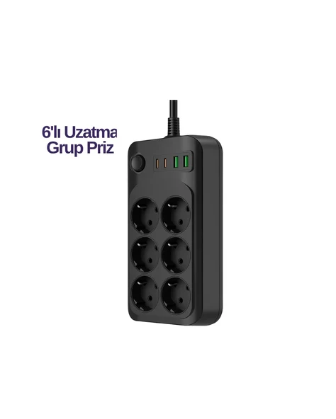 6LI PRİZ ürün görseli 1