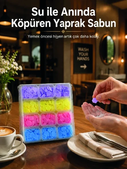 24 Adet Taşınabilir Yaprak Sabun Kutusu ürün görseli 1