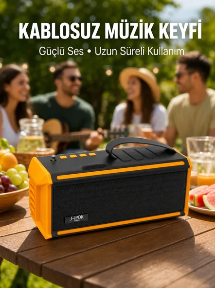 Taşınabilir J-IPOX P520 1200 mAh Bluetooth Hoparlör Mikrofonlu Yeni Nesil ürün görseli 1