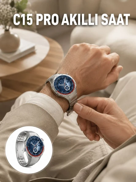 Dayanıklı Kordonlu Şarjlı Akıllı Saat ürün görseli 1