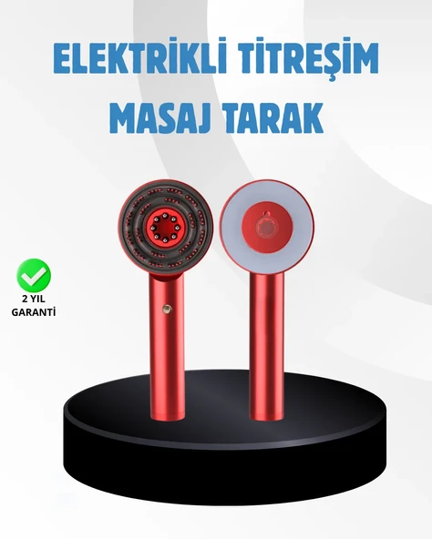 Saç Büyüme Destekleyici Elektrikli Masaj Tarak LED ve Titreşimli ürün görseli 1