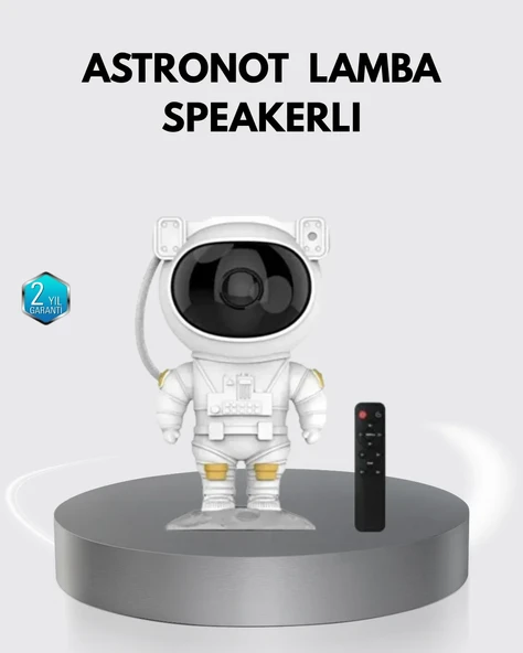 Astronot Şekilli Galaxy Projeksiyon Lambası Nebula Efektli Dekoratif Lamba ürün görseli 1